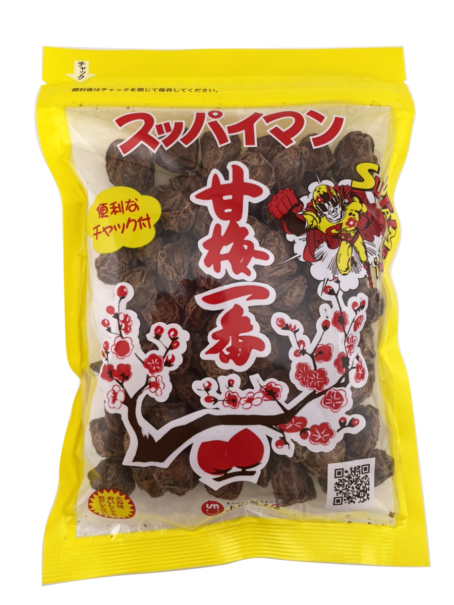 スッパイマン 甘梅一番 袋入 180g 上間菓子店 商品画像(表)