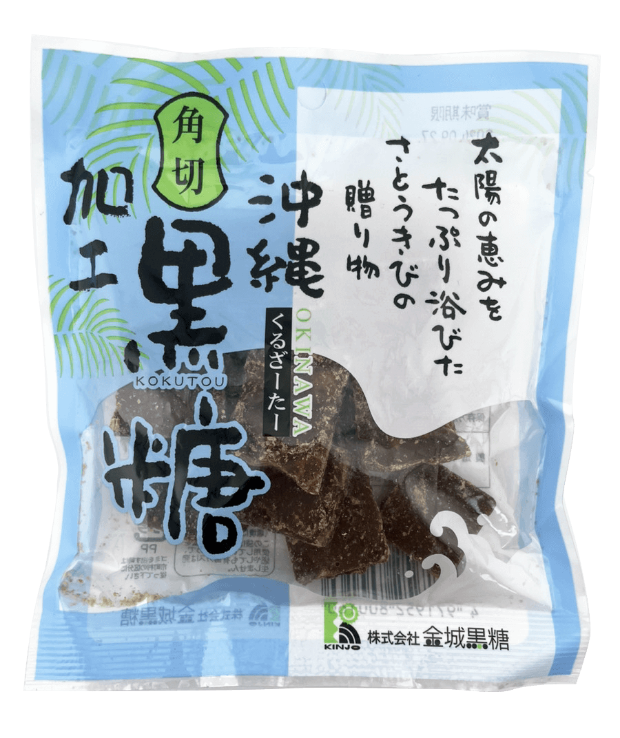 角切り加工黒糖 小袋 80g 金城黒糖 商品画像(表)