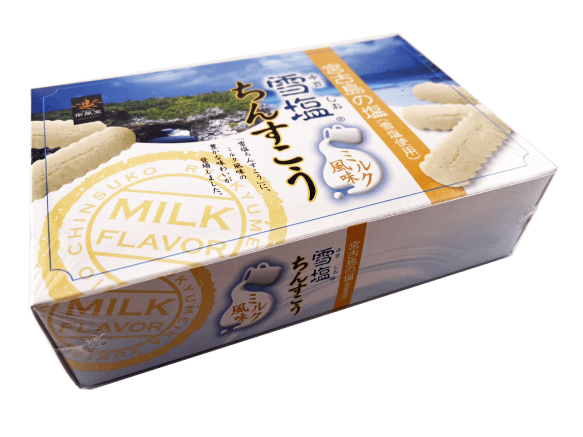 雪塩ちんすこう ミルク風味 24個入り 南風堂 商品画像(側面)