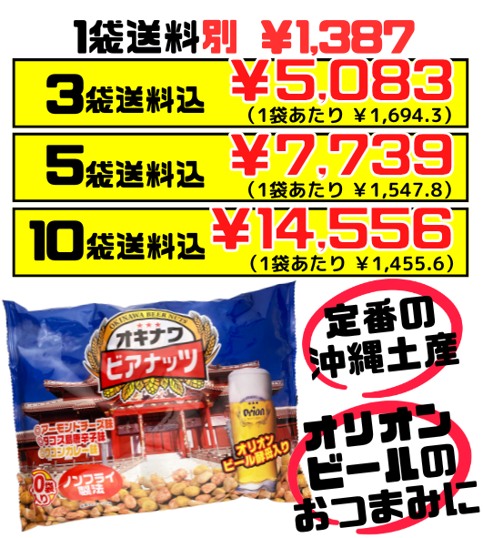 ジャンボオリオンビアナッツ 大(16g小袋×20袋入) サン食品 価格と商品紹介