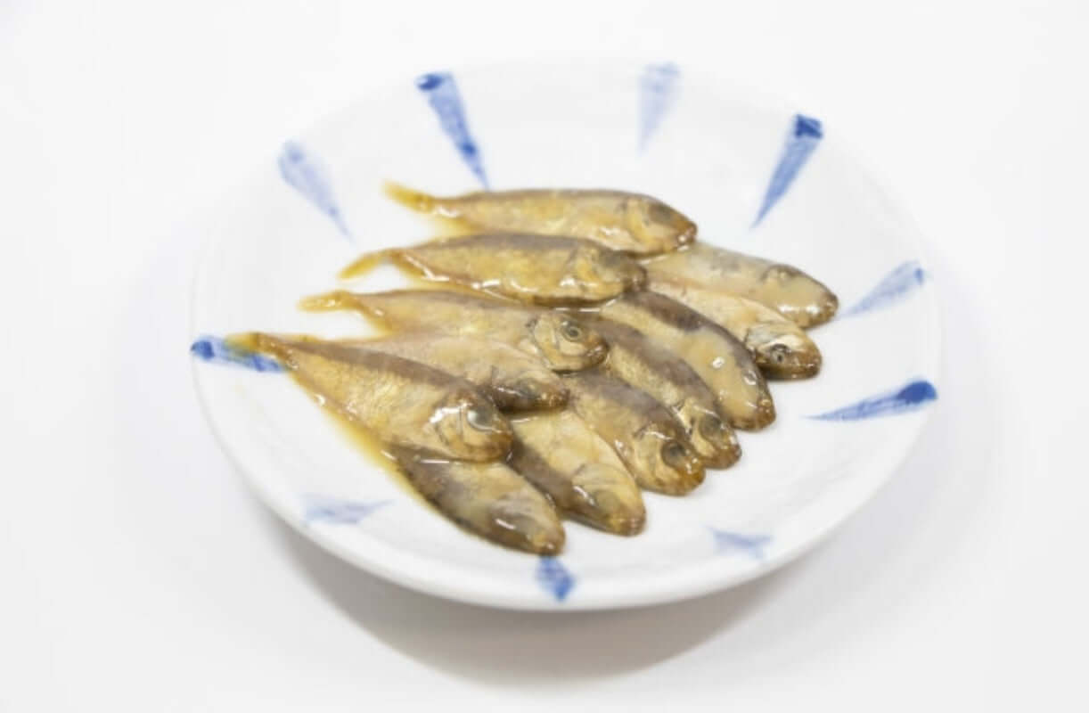 スクガラス 120g 大城海産 盛り付けイメージ(スクガラスのみ)