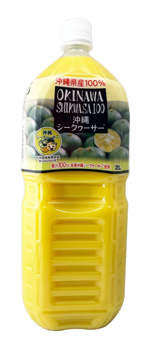 シークワーサー 100% ジュース 2L オキハム 商品画像(正面)