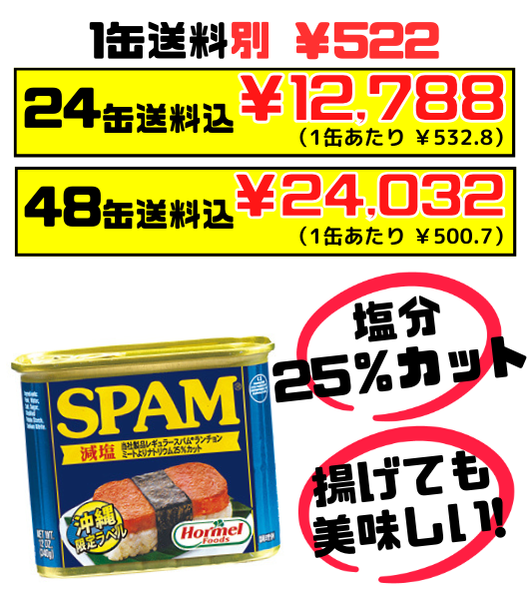 ホーメル減塩スパム340g×24個(1ケース) (楽天市場】SPAMスパム ホーメル減塩スパム340g×24個(1ケース) (楽天市場】SPAMスパム