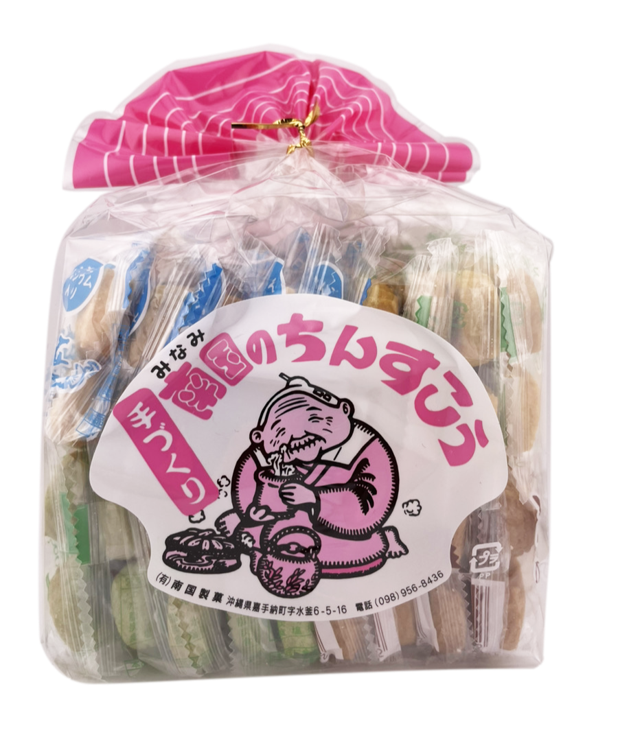 ちんすこう 4種入り(1)(塩・黒糖・シークヮーサー・ゴーヤー) 2個 × 18袋入パック 商品画像