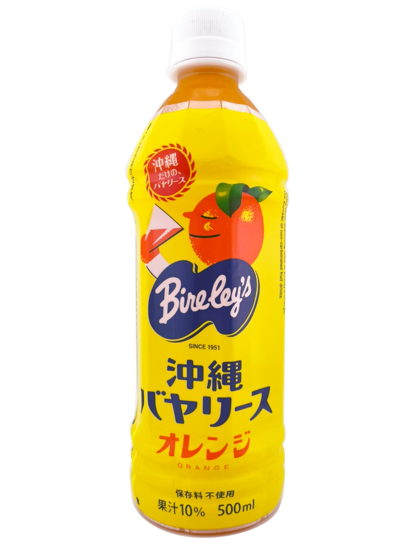 沖縄 バヤリース オレンジ 500ml 商品画像(正面)