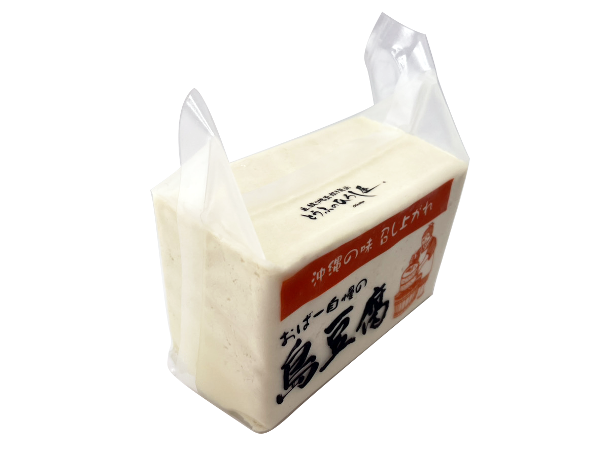 真空 島豆腐 半丁(500g) ひろし屋食品 商品画像(ななめ)