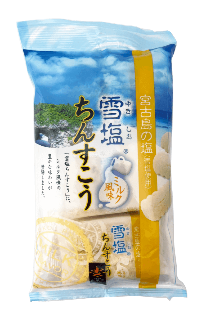 雪塩ちんすこう ミルク風味 12個入り 南風堂 商品画像(正面)