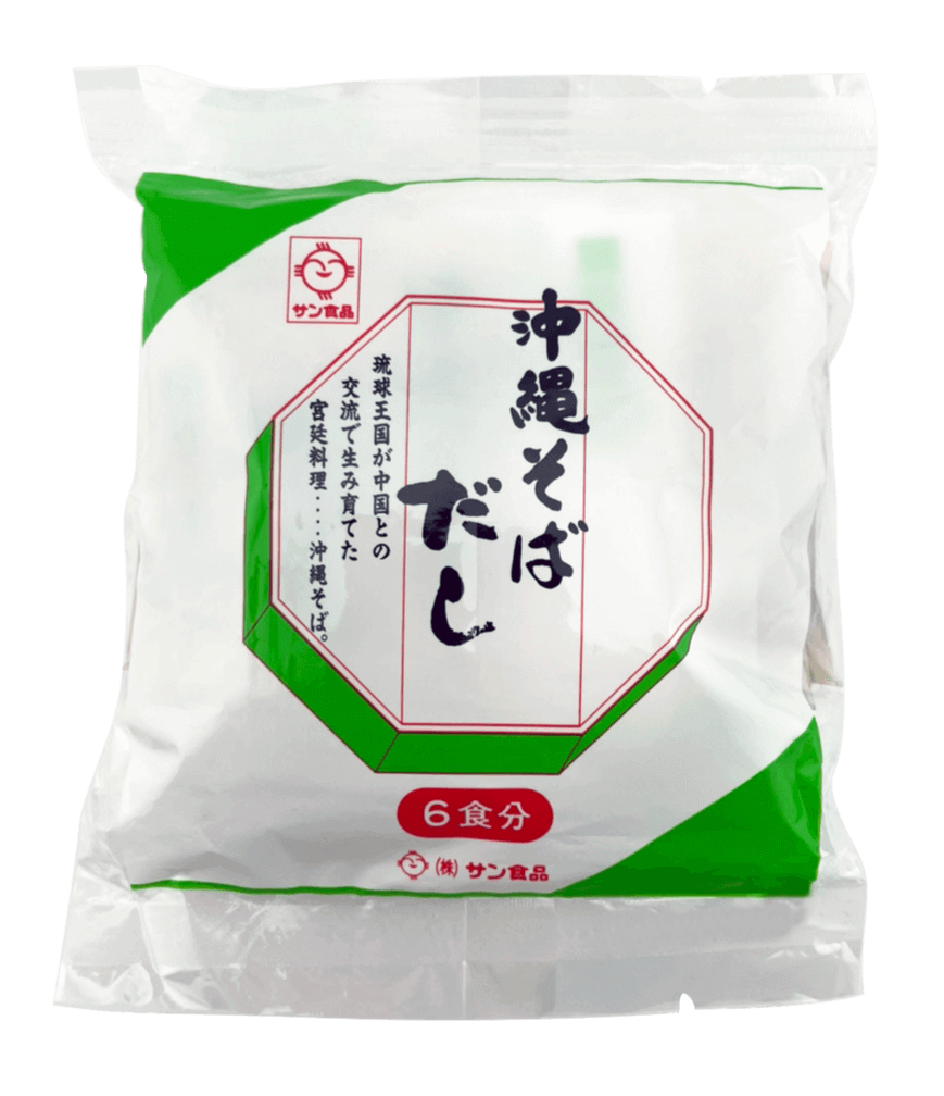 沖縄そばだし (白) 調味油(ラード)付 6食分 サン食品 商品画像(表)