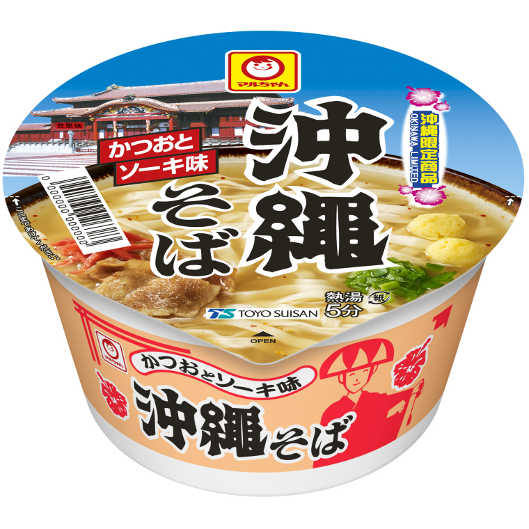 沖縄そば カップ麺 マルちゃん(東洋水産) 商品画像(正面)