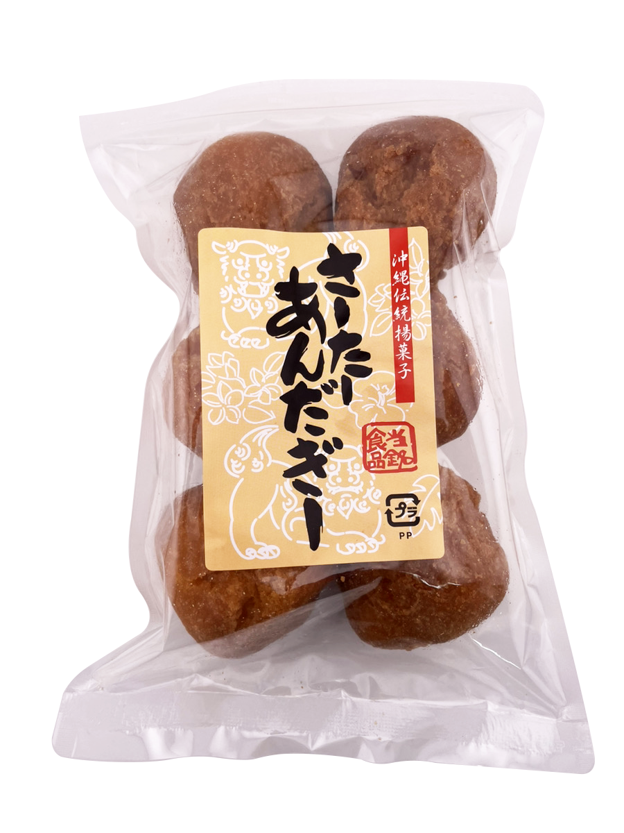サーターアンダギー(大) プレーン 6個入 当銘食品 商品画像(正面)
