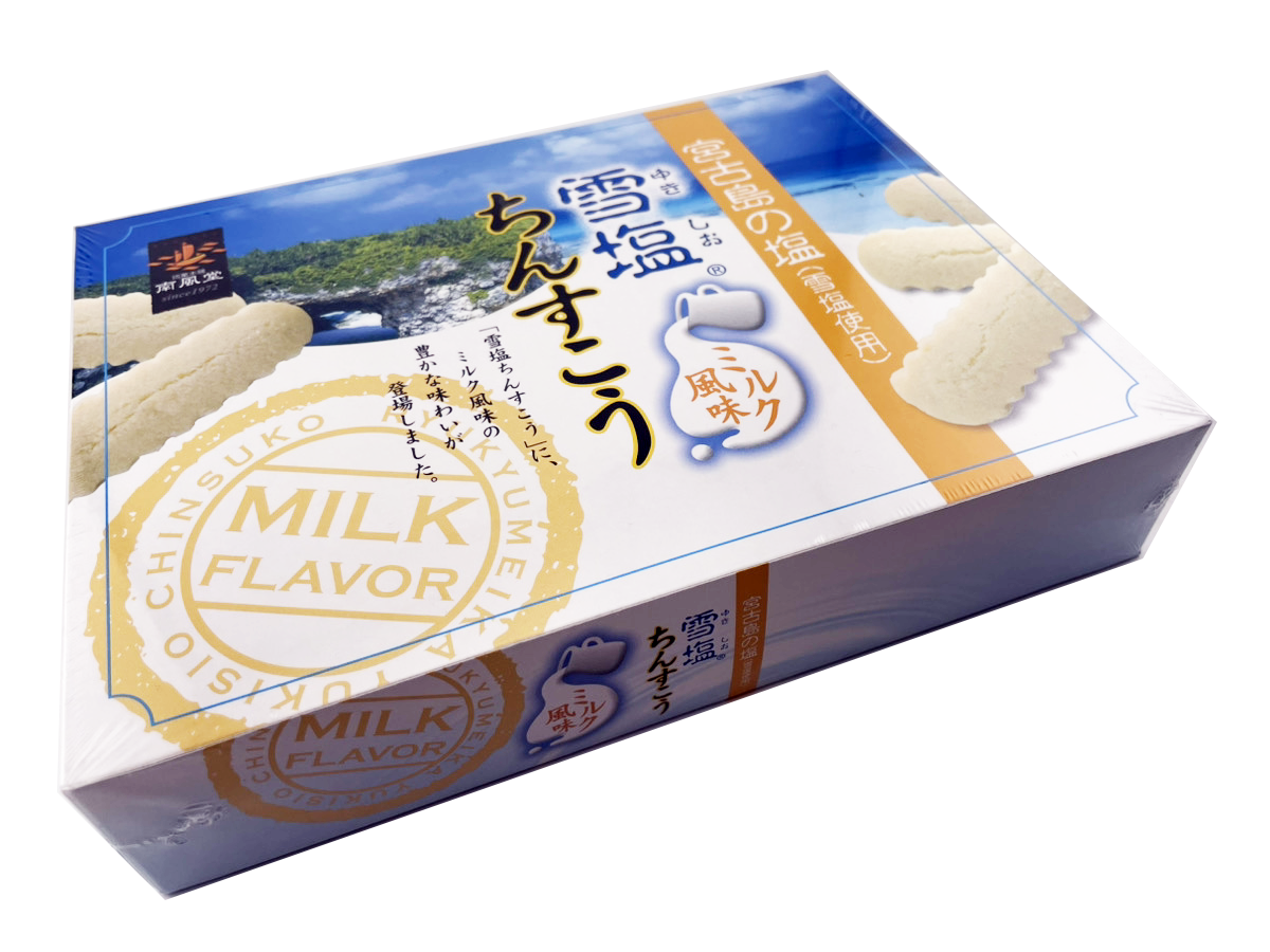 雪塩ちんすこう ミルク風味 48個入 南風堂 商品画像(側面)