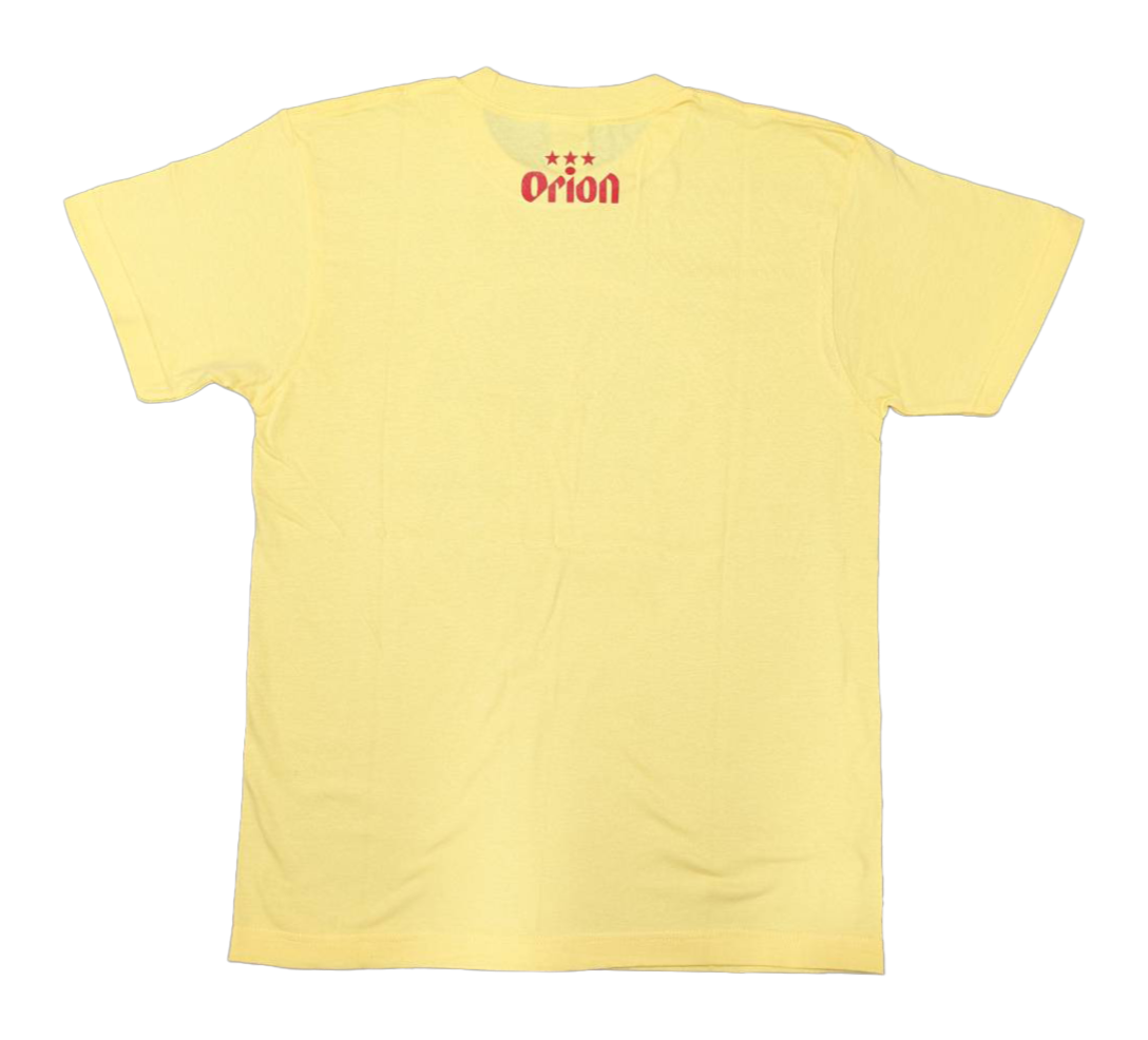 【黄色】オリオンビール ★★★ ビッグロゴTシャツ 商品画像(背面)