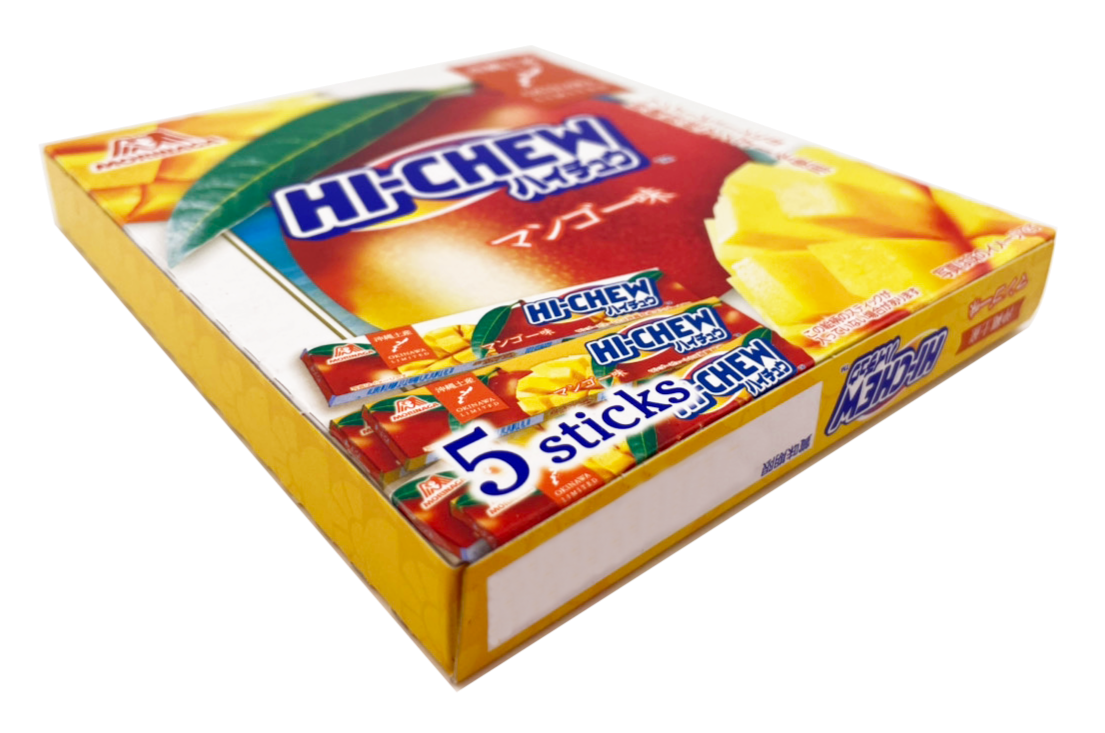ハイチュウ マンゴー 5本入り 森永製菓 商品画像(側面)
