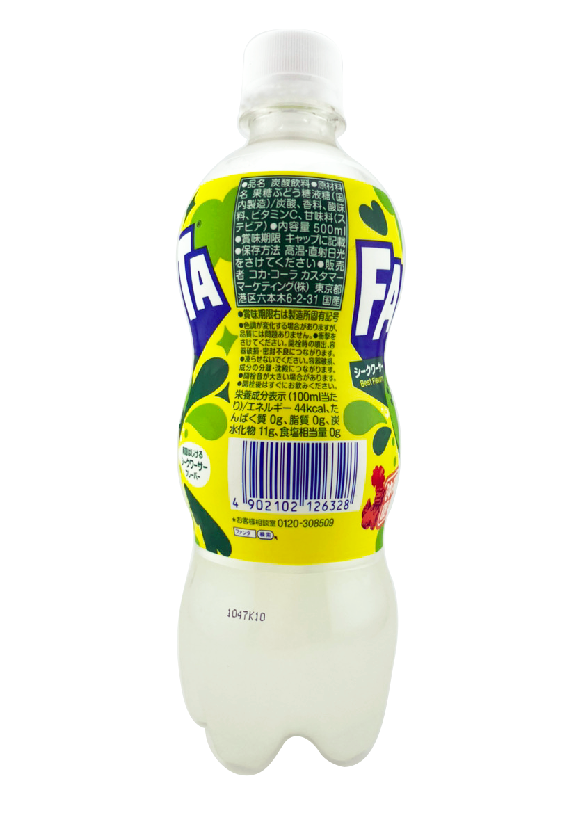 ファンタ シークワーサー 500ml コカ・コーラ 商品画像(側面・商品詳細)