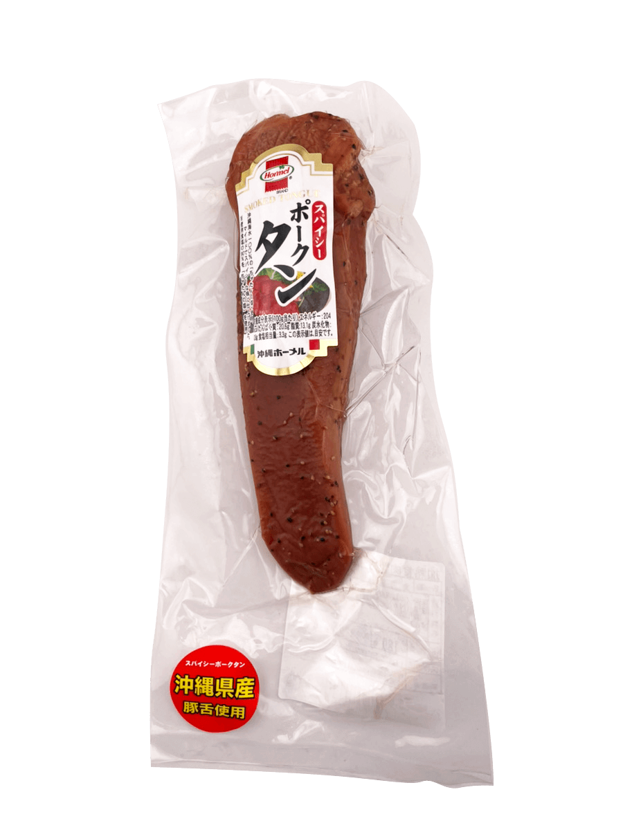 スパイシーポークタン 約200g 沖縄ホーメル 商品画像(表)