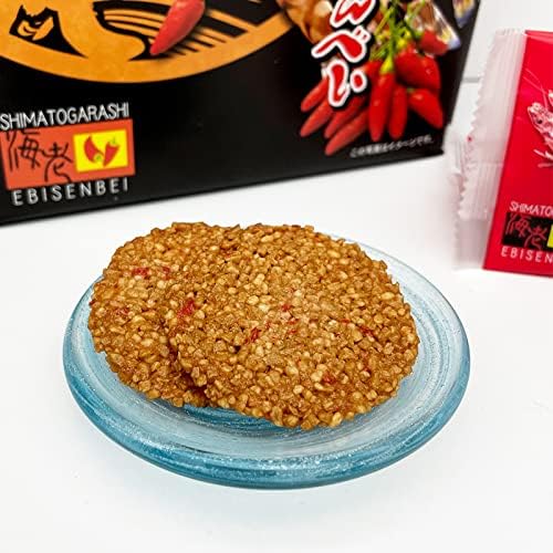 南風堂 島とうがらしえびせんべい 箱(大) 27枚入 商品画像(中身・せんべい2枚)