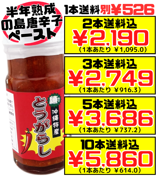 練りとうがらし80g(瓶入り) 上商企画 価格と商品紹介