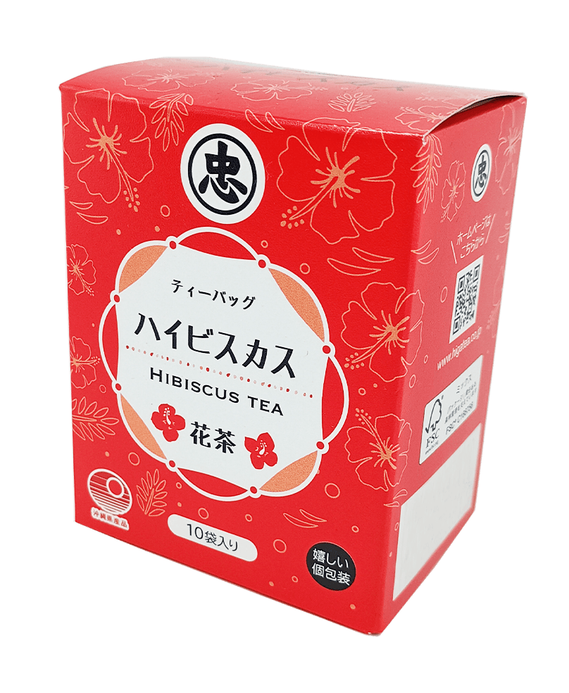 ハイビスカス茶 ティーバッグ 1g×10個入 (小箱) 比嘉製茶 商品画像（側面1）