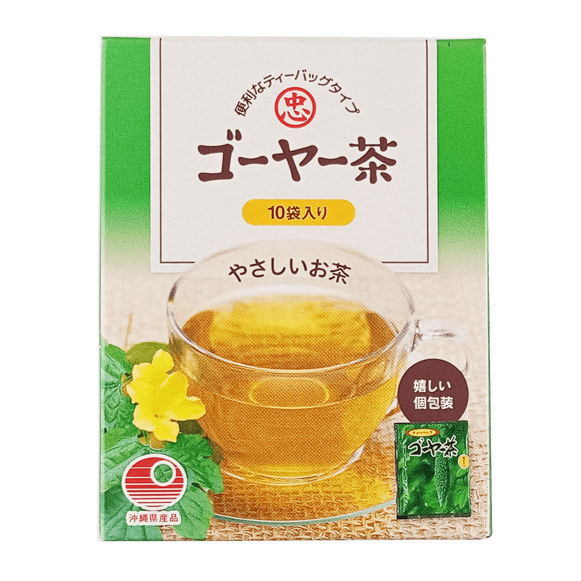 ゴーヤー茶 ティーバッグ 1g×10個入 (小箱) 比嘉製茶 商品画像（正面）