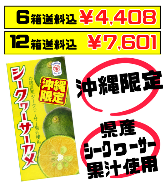 沖縄限定 シークヮーサーアメ 8粒×6個 セイカ食品 価格と商品紹介