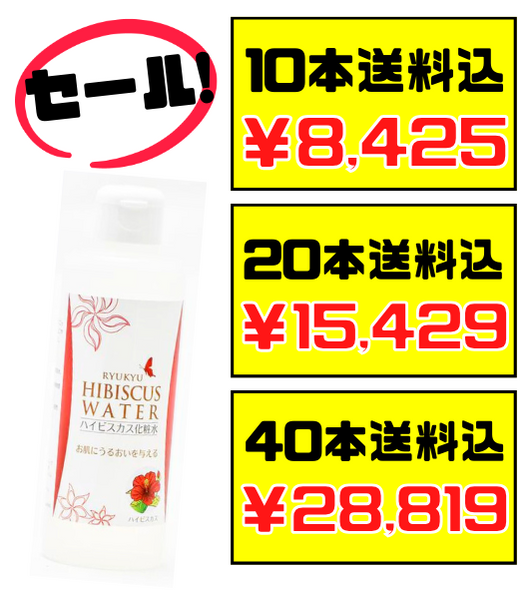 ハイビスカス化粧水 200ml 沖縄ウコン販売 価格と商品画像