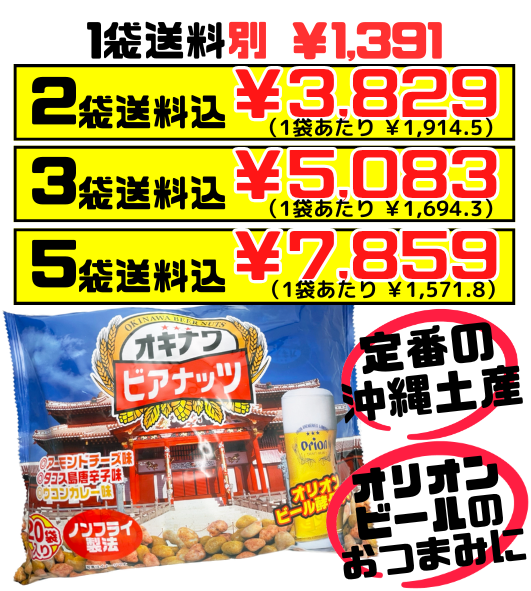 ジャンボオリオンビアナッツ 大(16g小袋×20袋入) サン食品 価格と商品紹介