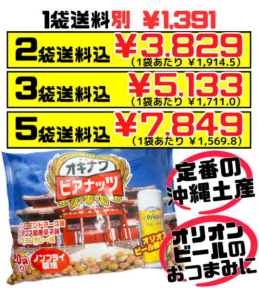 ジャンボオリオンビアナッツ 大(16g小袋×20袋入) サン食品 価格と商品紹介