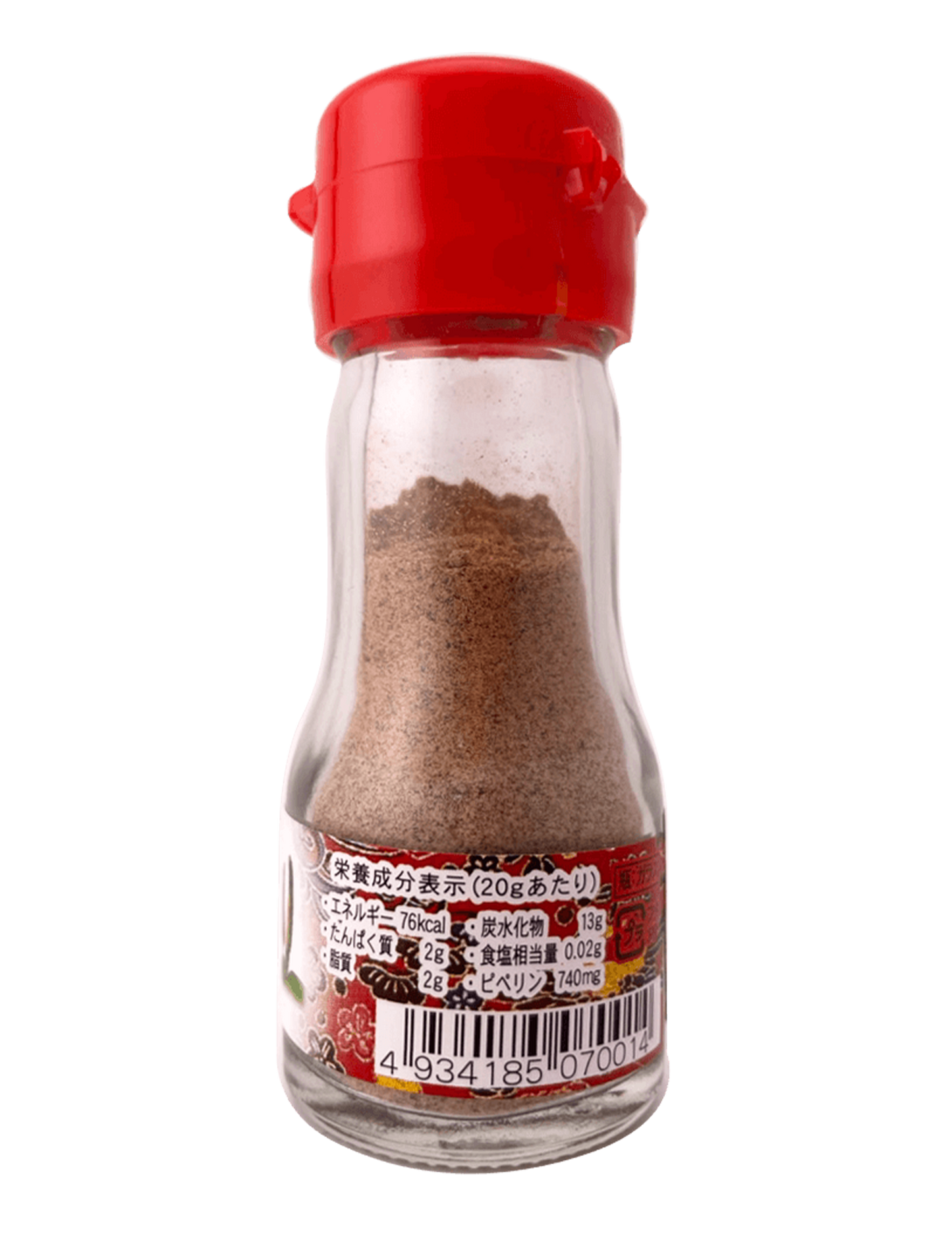沖縄県産 島こしょう ピィパーズ 粉末 20g 大城海産 商品画像（側面・栄養成分表示）