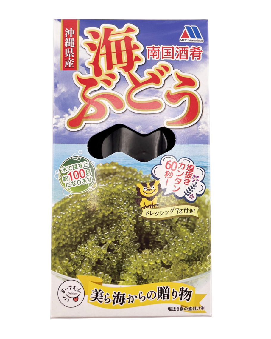 海ぶどう 50g（100g相当） タレ付き メック 商品画像（正面）