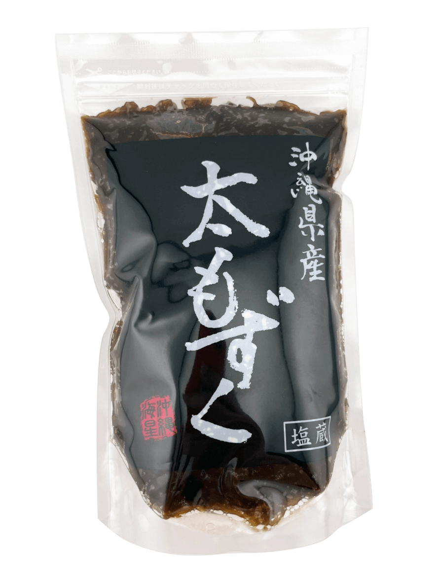 沖縄県産 太もずく (養殖) 500g 2袋で送料込 沖縄海星物産 塩蔵 沖縄県産 太もずく (養殖) 500g 2袋で送料込 沖縄海星物産 塩蔵
