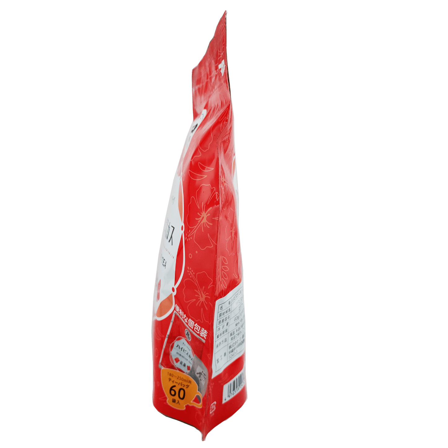ハイビスカス茶 ティーバッグ 1g×60個入 (大袋) 比嘉製茶 商品画像（側面）