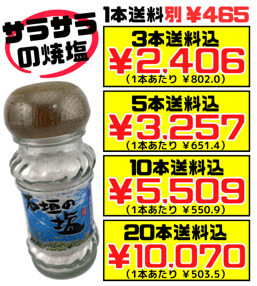 天然塩 天日干し 海洋深層水100% ものたりない