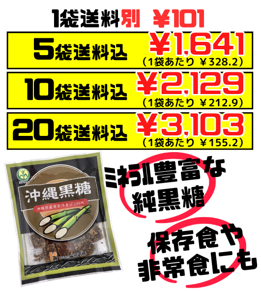 沖縄黒糖 70g 金城黒糖 価格と商品紹介