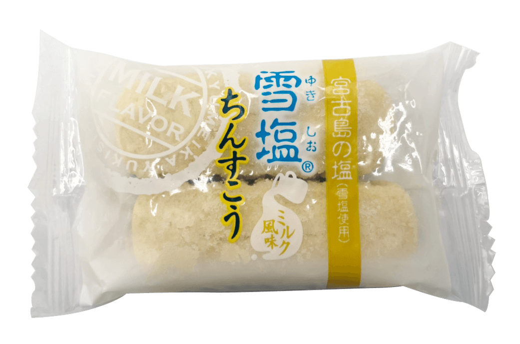 雪塩ちんすこう ミルク風味 南風堂 商品画像（中身・個包装正面）