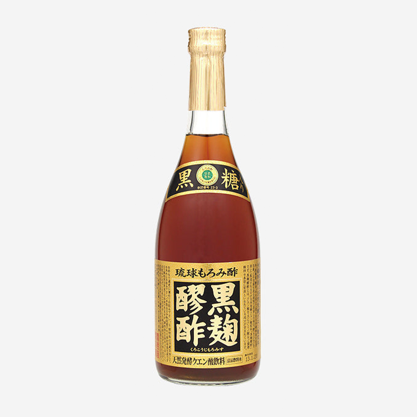 黒麹醪酢・黒糖720ml ヘリオス酒造 商品画像（瓶正面）