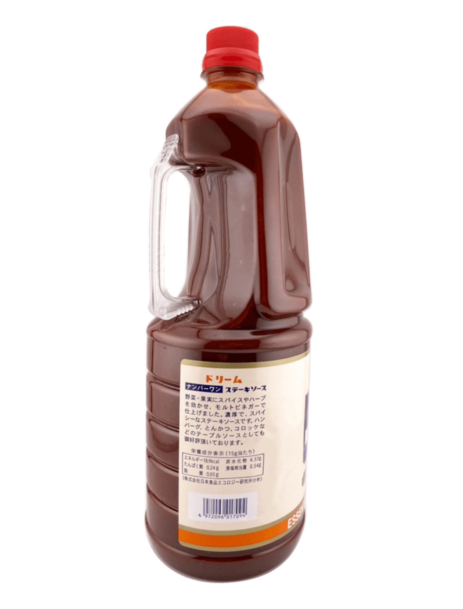 業務用 ドリーム No.1 ステーキソース 2030g 木戸食品 商品画像（側面・商品説明、栄養成分表示等）
