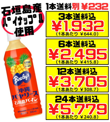 石垣島パイン 500ml 沖縄バヤリース 価格と商品紹介