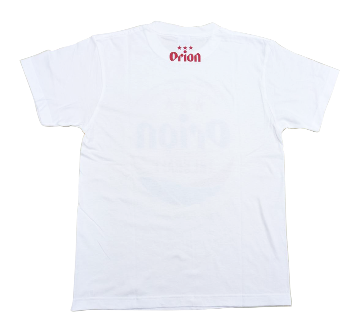 【旧ロゴ・白】オリオンビール ★★★ ビッグロゴTシャツ 商品画像（背面）
