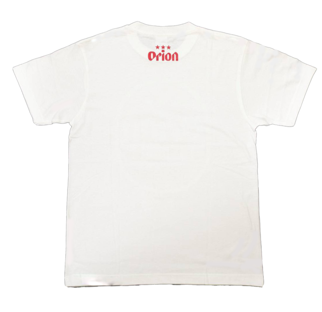 【白】オリオンビール ★★★ ビッグロゴTシャツ 商品画像（背面）