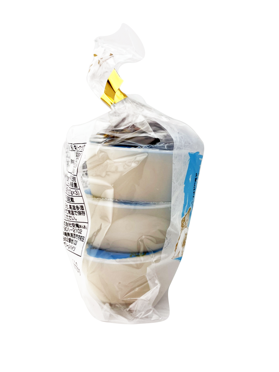 じーまーみ豆腐（タレ付き・レトルト） 65g × 3個入 安庵 商品画像（側面、中身）