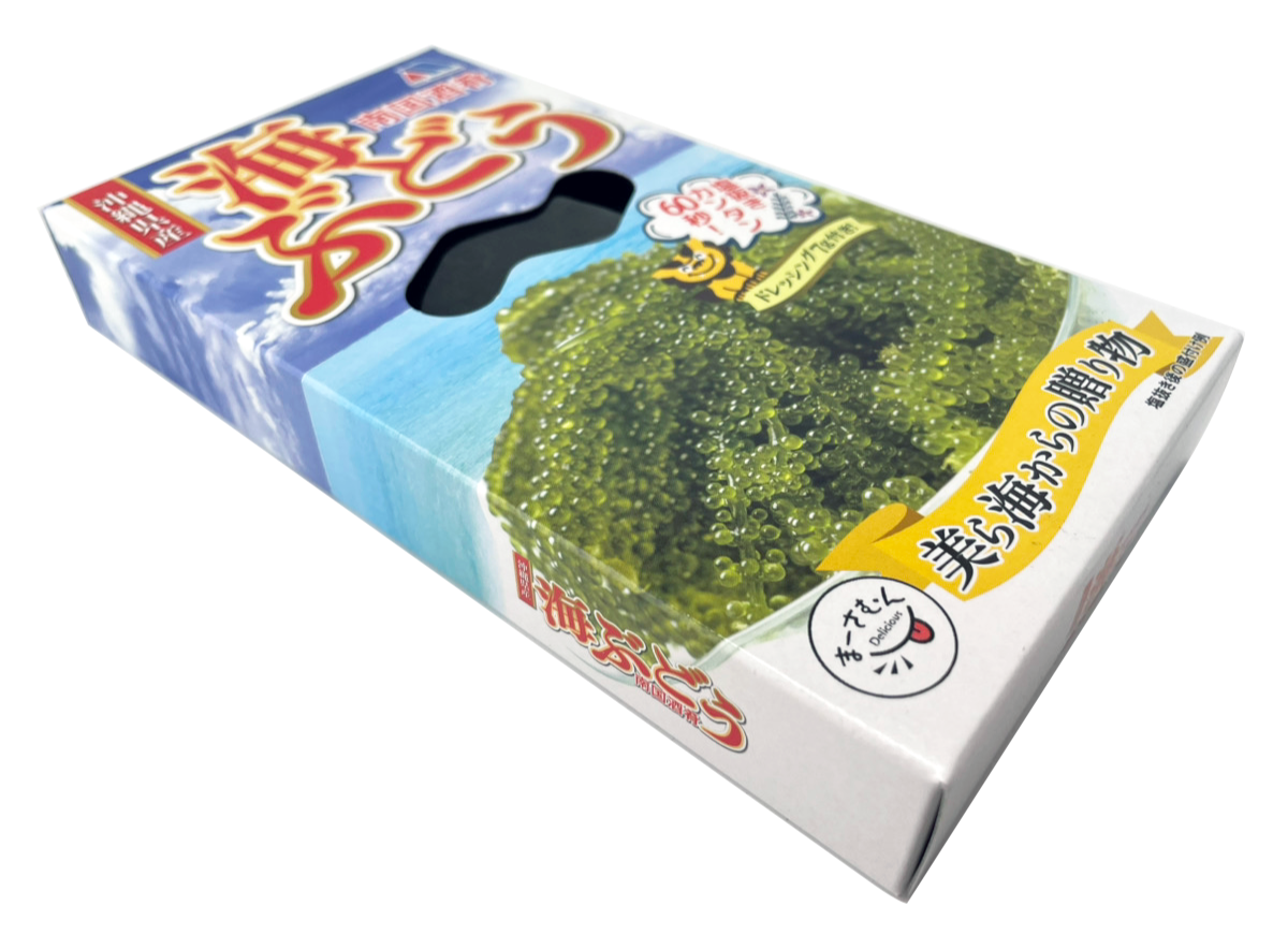 海ぶどう 100g タレ付き メック 商品画像（側面）