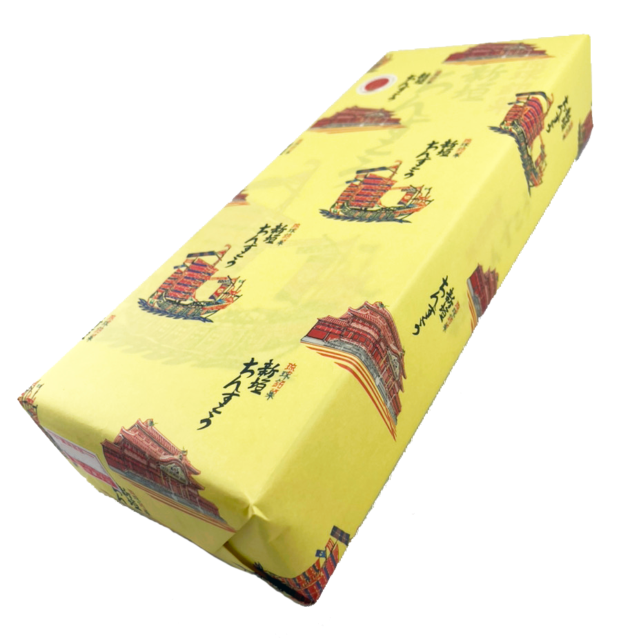 新垣ちんすこう ちんすこう小（2個 × 10袋入り） 新垣菓子店 商品画像（包装済・側面）