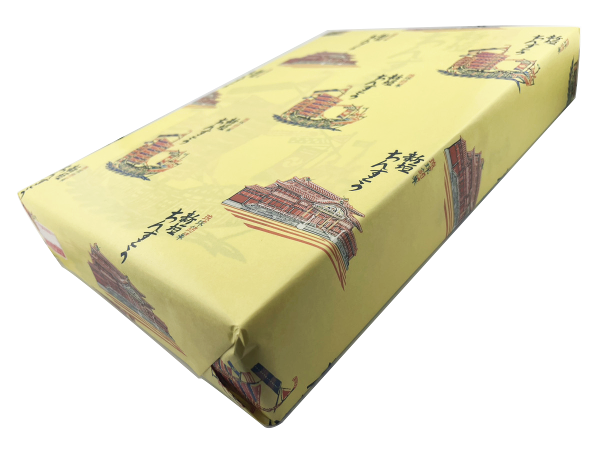 新垣ちんすこう ちんすこう大（2個 × 24袋入り） 新垣菓子店 商品画像（包装済・側面）