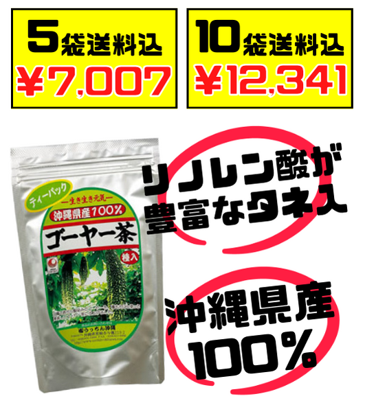 種入り ゴーヤー茶 ティーパック 1.5g × 30包入 うっちん沖縄 価格と商品紹介